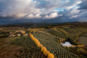 liliano chianti classico autunno alba dopo un temporale aytunnale